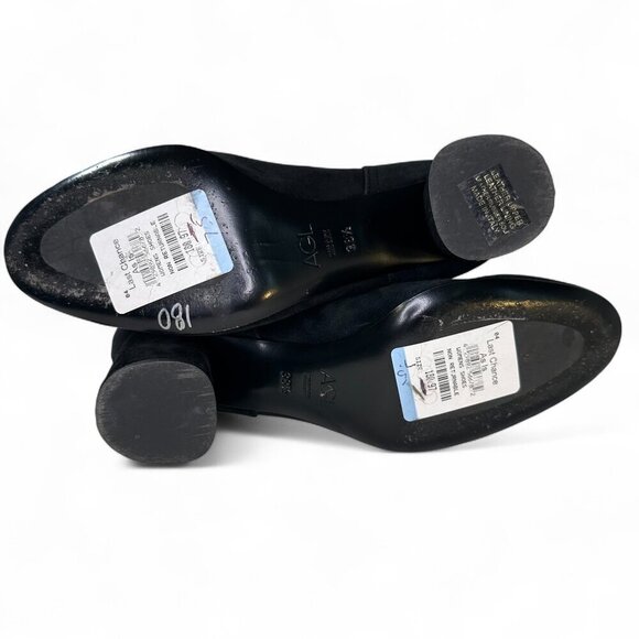 AGL Women's Lisette Almond Toe Mid Heel Stretch Booties EU 38.5 Black - Picture 14 of 16